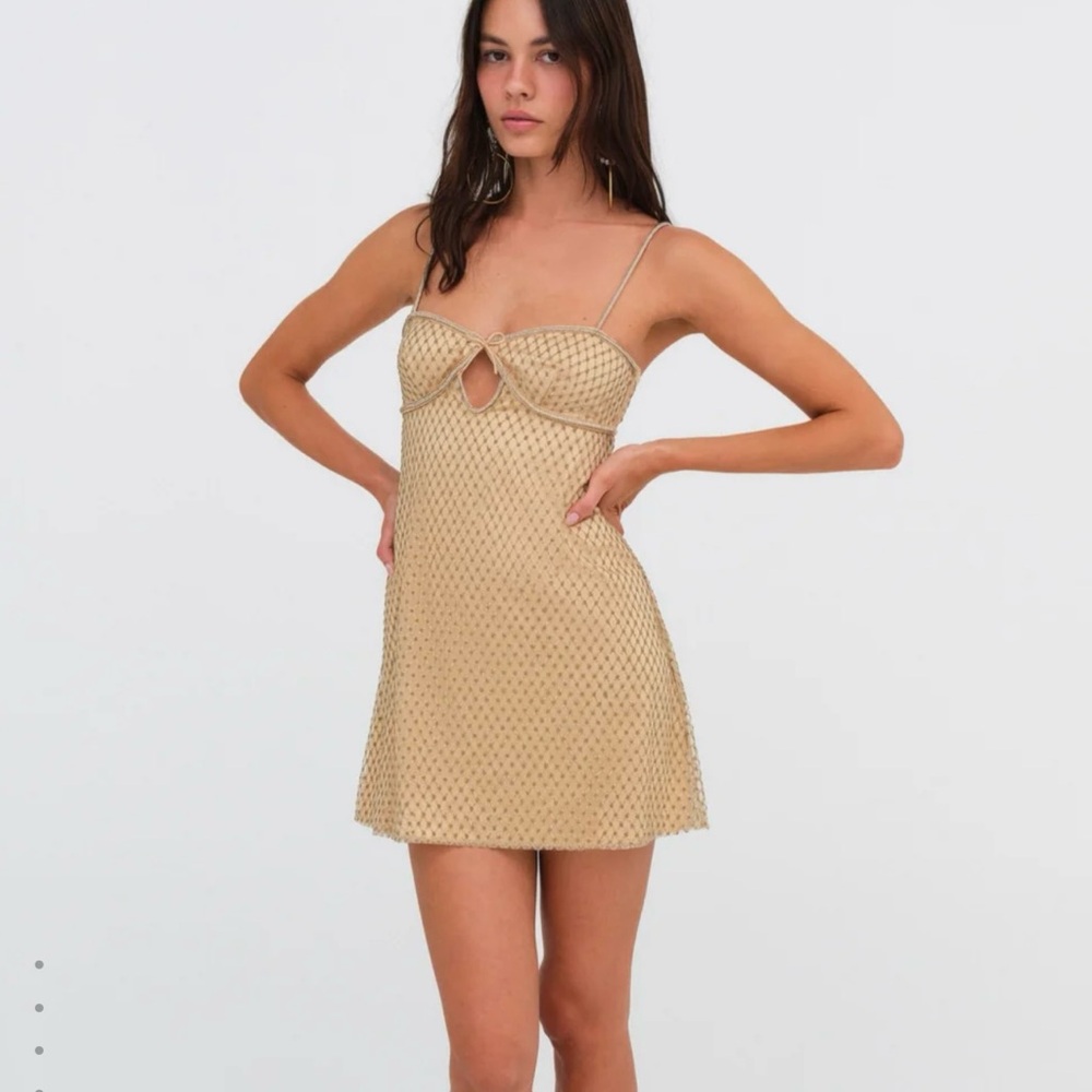 For love and lemons glitter slip dress